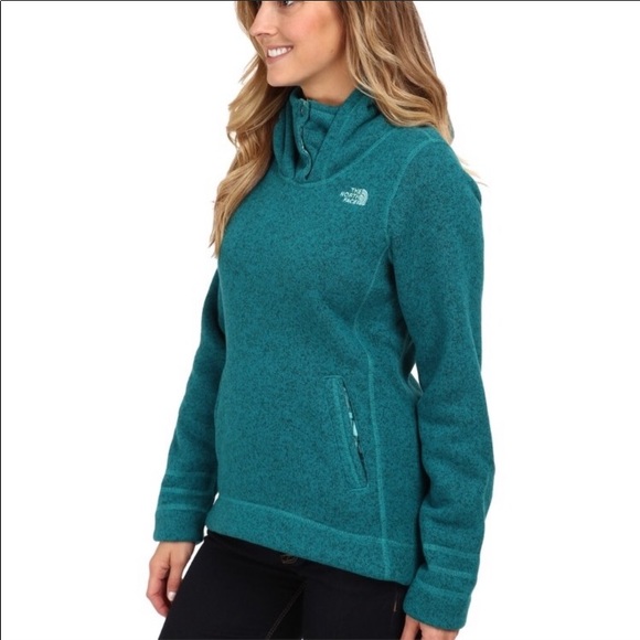 The North Face Women’s Crescent Sunset Hoodie Sz M Green Blue Teal - Picture 6 of 15